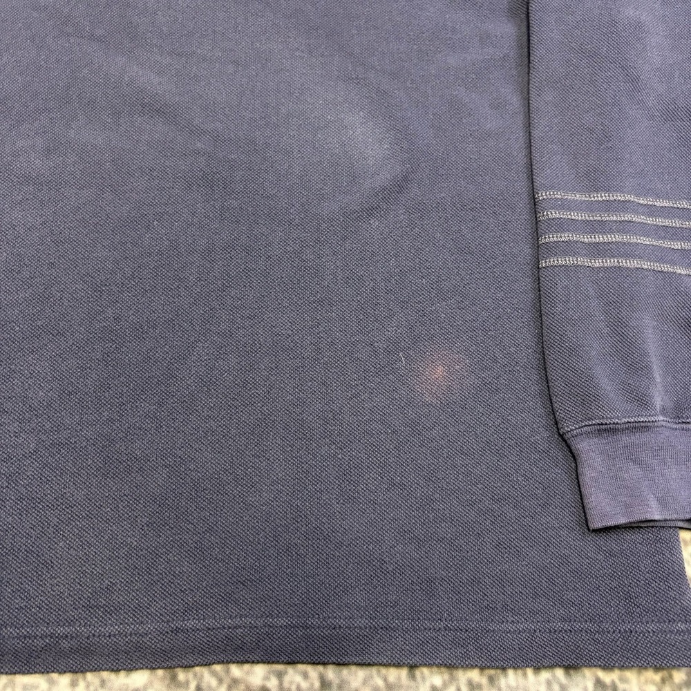 Vintage Y2K Mossimo Sweatshirt V-Neck Mens Medium Navy Blue Grunge Skater - Picture 5 of 8